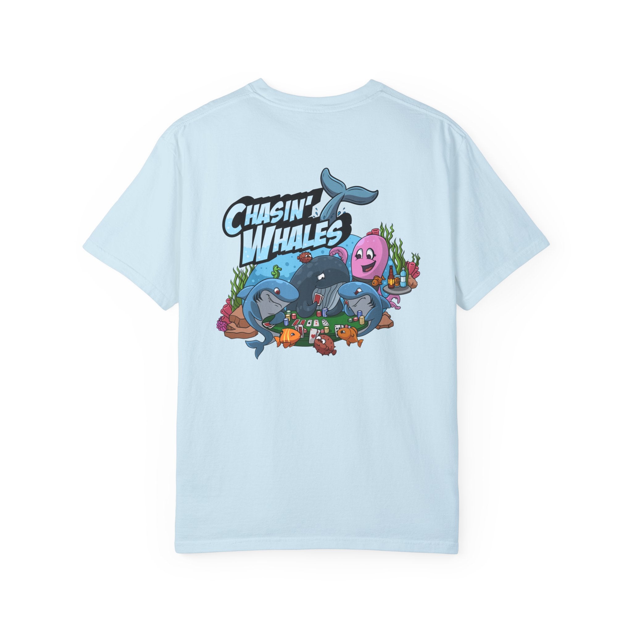 Chasin Whales Poker T-Shirt by Poker Jokers